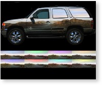 vehicle vinyl wrap Foggy Canyon 1