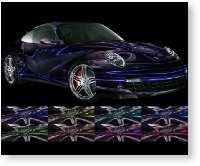 vehicle vinyl wrap Starburst