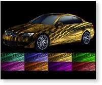 vehicle vinyl wrap Streak Mesh